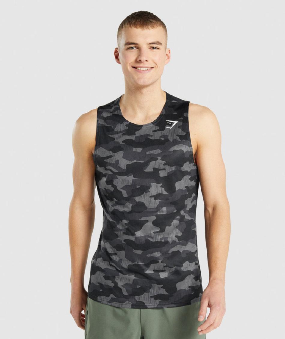 Camiseta Tirantes Gymshark Arrival Hombre Gris | CO 3182EBC